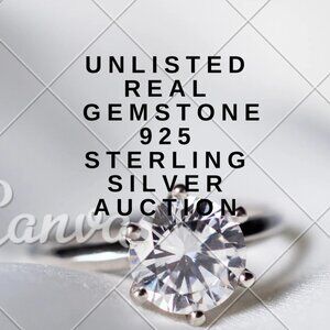 Unlisted Live Show Real Gemstone 925 Sterling Silver